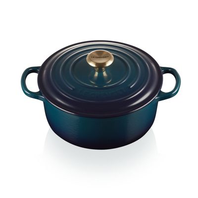 Panela Redonda Signature 16 cm Azul Agave Le Creuset