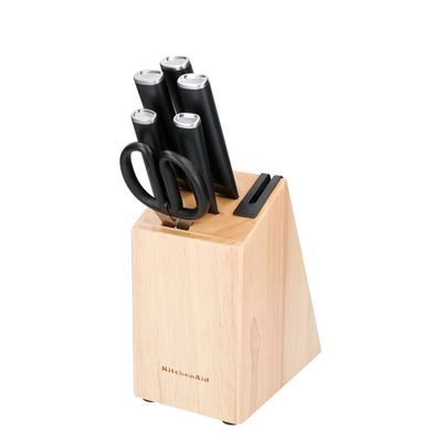 Bloco de Facas Forjadas com Afiador 6 Peças Kitchenaid