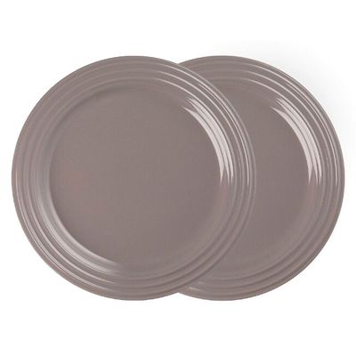 Prato Raso 2 Peças 22 cm Cinza Gris Ply Le Creuset
