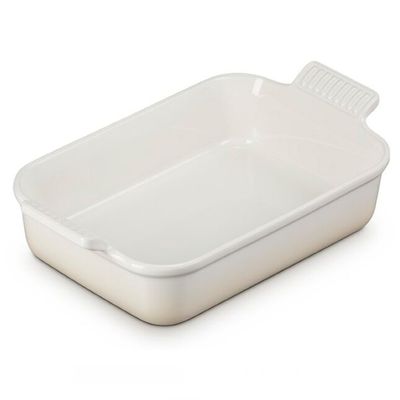 Travessa Retangular Heritage 19 cm Branco Meringue Le Creuset