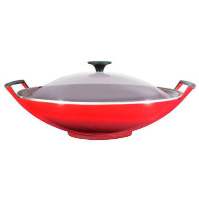 Wok Sem Acessórios 36 cm Vermelho Le Creuset