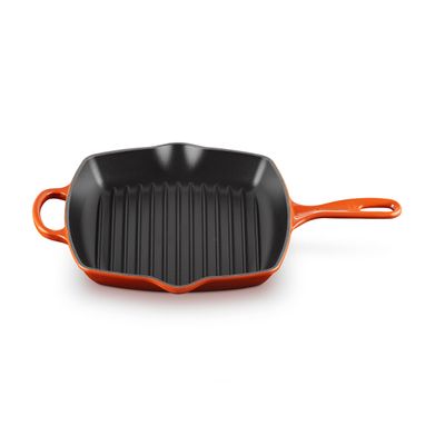 Grelha Quadrada Signature 26 cm Vermelho Cayenne Le Creuset