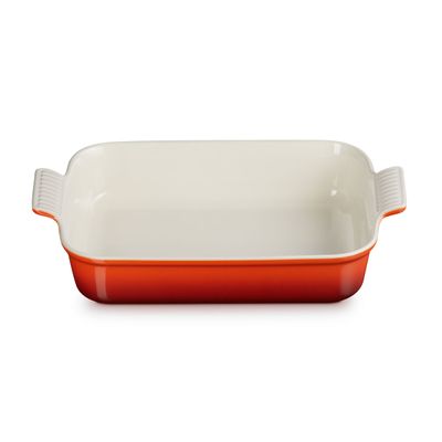 Travessa Retangular Heritage 32 cm Vermelho Cayenne Le Creuset