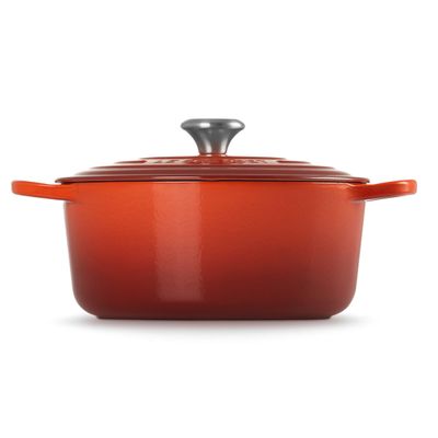 Panela Redonda Signature 28 cm Vermelho Cayenne Le Creuset
