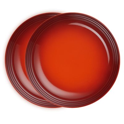Prato Raso 2 Peças 27 cm Vermelho Cayenne Le Creuset