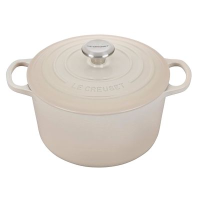 Panela Redonda Funda Signature 26 cm Branco Meringue Le Creuset