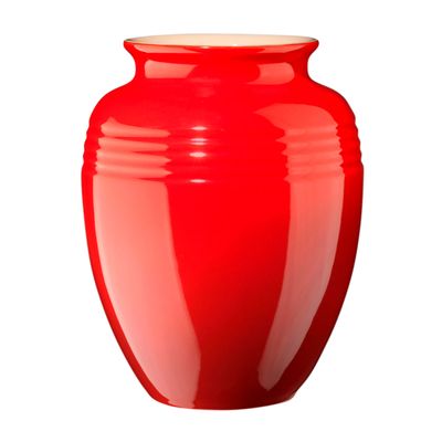 Vaso Cerâmica 1 L volume 15 cm altura Vermelho Le Creuset