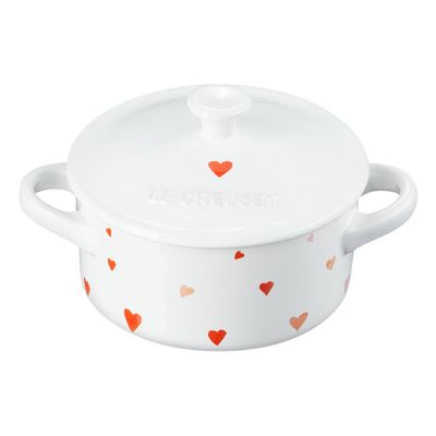 Mini Cocotte Coração Love Cerâmica Branco Le Creuset