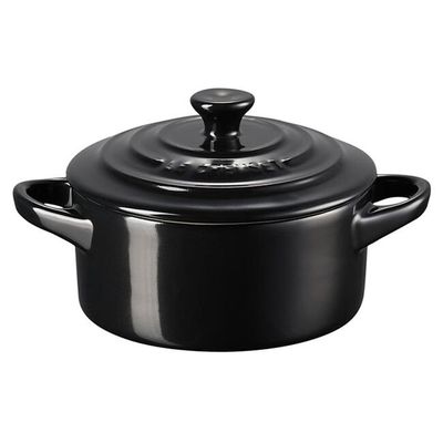 Mini Cocotte Cerâmica Preto Black Le Creuset