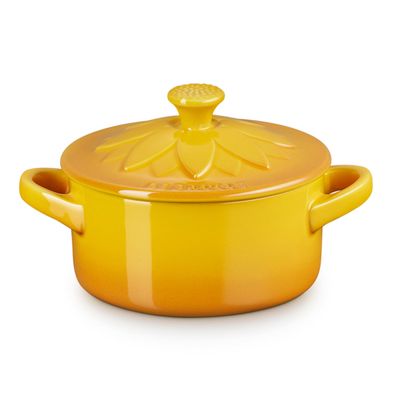 Mini Cocotte Sunflower Cerâmica Amarelo Nectar Le Creuset