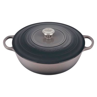 Panela Marmita Gourmet Signature 32 cm Cinza Flint Le Creuset