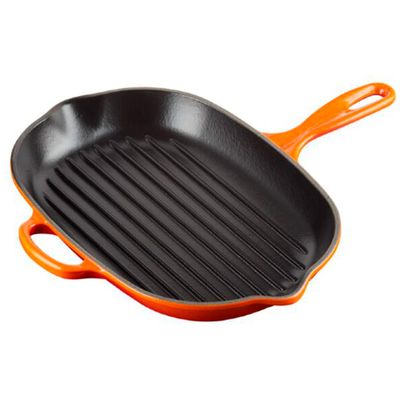 Grelha Oval Signature 32 cm Laranja Le Creuset