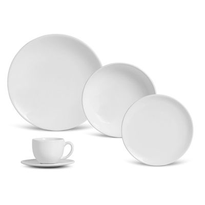 Aparelho de Jantar Coup Branco 20 Peças Branco Porto Brasil