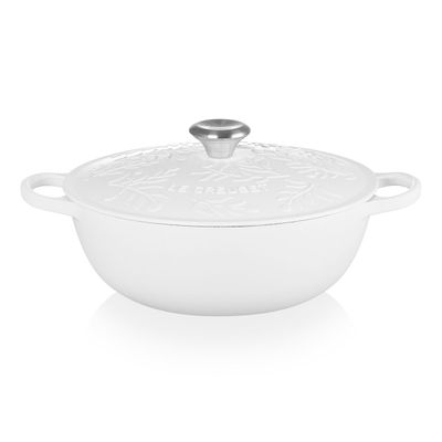 Panela Marmita Gourmet Oliver Branch 28 cm Signature Branco Cotton Le Creuset