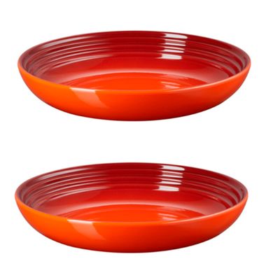 Prato Fundo 2 Peças 22 cm Vermelho Cayenne Le Creuset