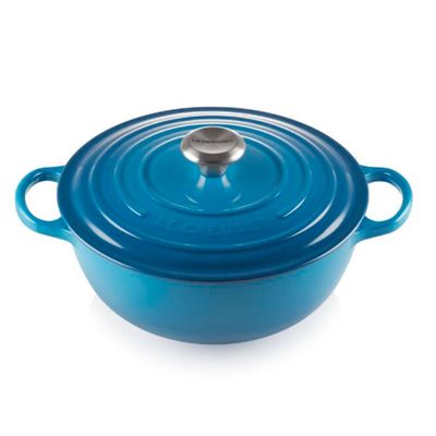 Panela Marmita Gourmet Signature 24 cm Azul Marseille Le Creuset