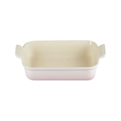 Travessa Retangular Heritage 26 cm Rosa Shell Pink Le Creuset