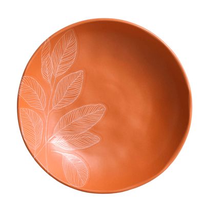 Pratos Fundo Bio Stoneware Agreste 6 Peças Laranja Porto Brasil