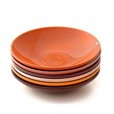 Pratos Fundos Kit Especiarias Coup 6 Peças Colorido Porto Brasil