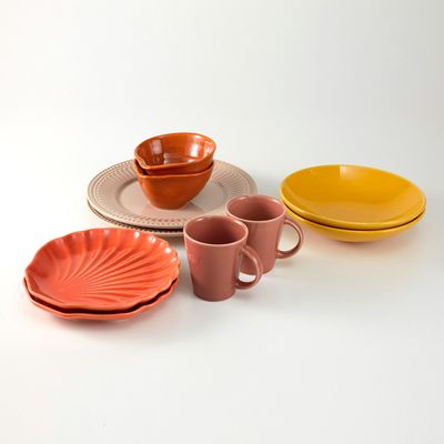 Pratos, Bowls e Canecas Kit Multiuso Casal Coleção Especiaria 10 Peças Porto Brasil