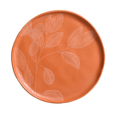 Pratos Sobremesa Bio Stoneware Agreleste 6 Peças Laranja Porto Brasil