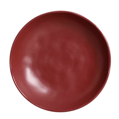Pratos Fundo Bio Stoneware Berry 6 Peças Vermelho Porto Brasil