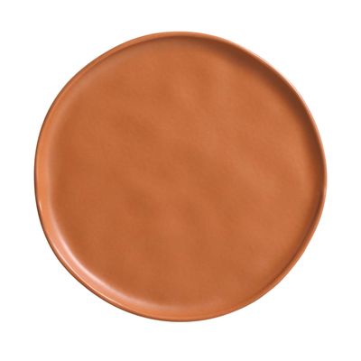 Pratos Sobremesa Bio Stoneware Terracota 6 Peças Laranja Porto Brasil