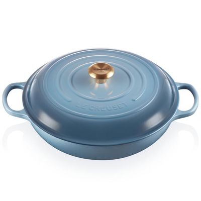 Caçarola Buffet Signature 32 cm Azul Chambray Le Creuset