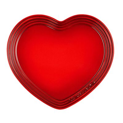 Prato Coração 2 Peças 23 cm Vermelho Le Creuset