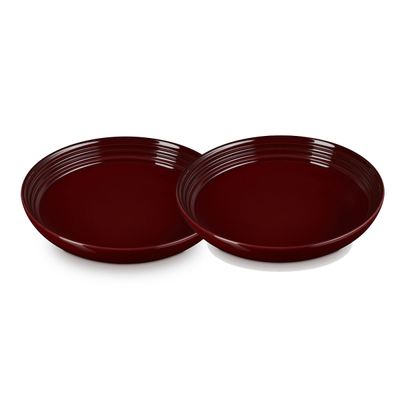 Prato Fundo 2 Peças 22 cm Vermelho Ameixa Rhone Le Creuset