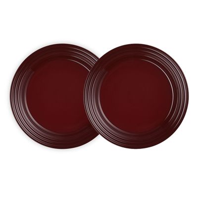 Prato Raso 2 Peças 22 cm Vermelho Ameixa Rhone Le Creuset