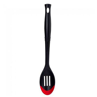 Colher Vazada Revolution Nylon Silicone Premium Bicolor Vermelho e Preto Black Onix v2 Le Creuset