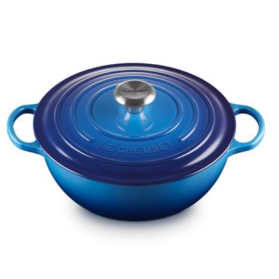 Panela Marmita Gourmet Signature 26 cm Azul Azure Blue Le Creuset