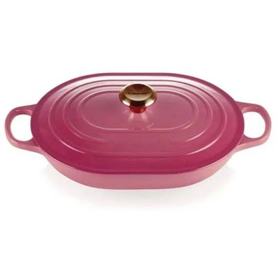 Panela Oblong Signature 31 cm Rosa Berry Le Creuset