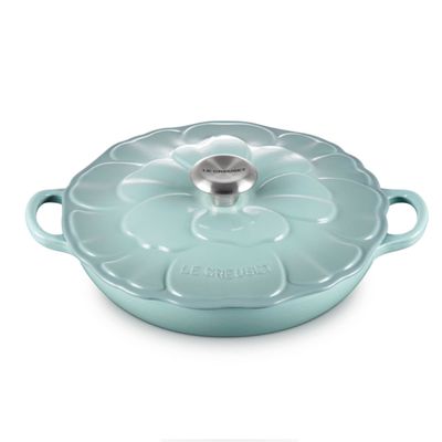 Caçarola Buffet Signature Petal 26 cm Azul Sea Salt Le Creuset