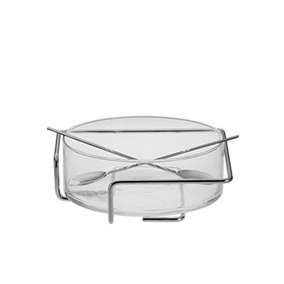 SALADEIRA  LABIRINTO COM PAR DE TALHERES INOX 20 CM