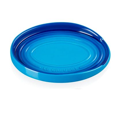 Descanso para Colher Oval Azul Azure Blue Le Creuset