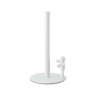 PORTA PAPEL TOALHA DE MESA BUDDY EM METAL BRANCO