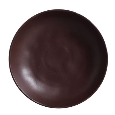 PRATOS FUNDO BIO STONEWARE OAK MARRON 6 PEÇAS
