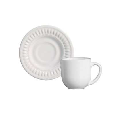 XÍCARAS DE CAFÉ  DAISY BRANCO 6 PEÇAS