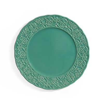 PRATOS RASO BOUQUET GARNI VERDE FRESCO COLEÇÃO ERVAS 6 PEÇAS