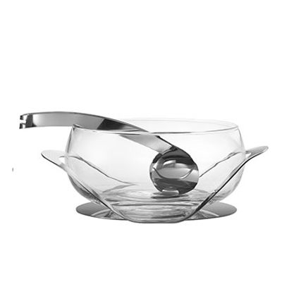 SALADEIRA UNO COM PEGADOR INOX