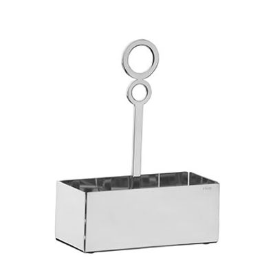 PORTA ADOCANTE VENEZIA RETANGULAR INOX