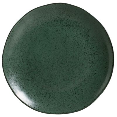 PRATOS RASO ORGÂNICO STONEWARE ARAUCO PRETO 6 PEÇAS