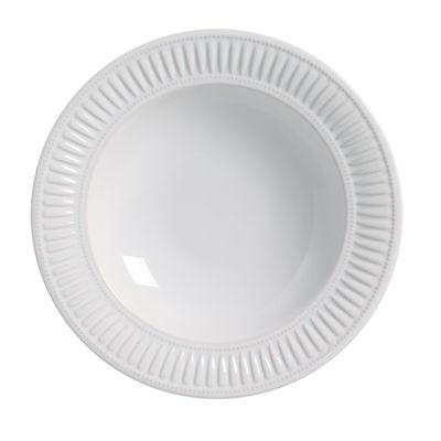 PRATOS FUNDO DAISY BRANCO BRANCO 6 PEÇAS