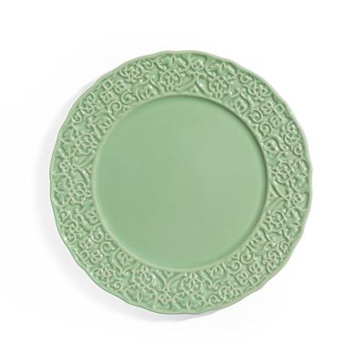 PRATOS RASO BOUQUET GARNI VERDE SUAVE COLEÇÃO ERVAS 6 PEÇAS