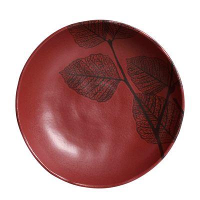 PRATOS FUNDO BIO STONEWARE ECO VERMELHO 6 PEÇAS