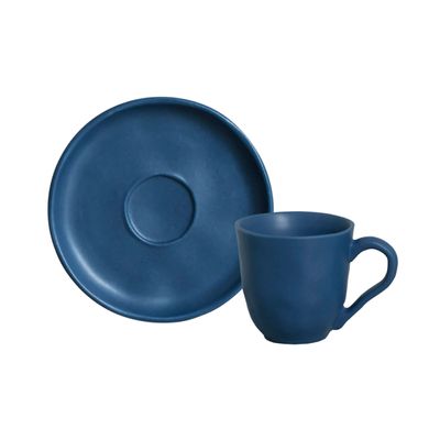 XÍCARAS DE CAFÉ  BIO STONEWARE BOREAL AZUL 6 PEÇAS