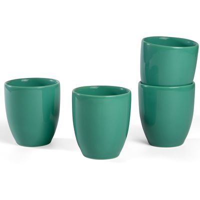VASOS DE VINHO VERDE FRESCO ERVAS VERDE 4 PEÇAS