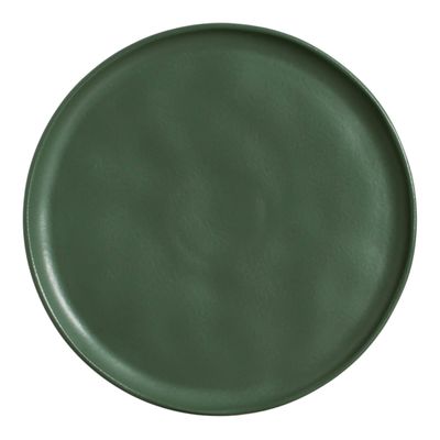 PRATOS RASO BIO STONEWARE LEAF VERDE 6 PEÇAS